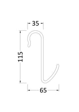 Chrome Radiator Hook