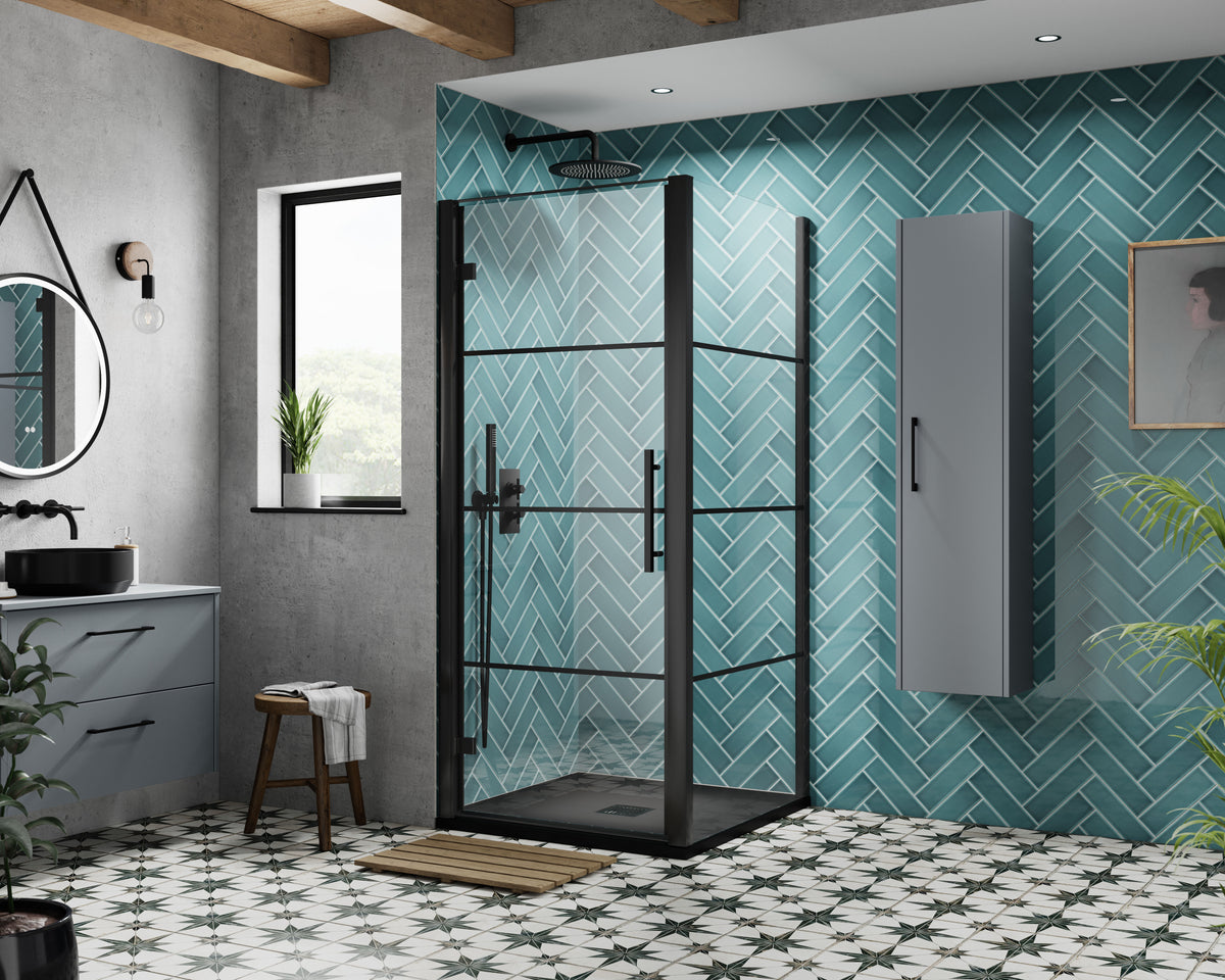 Modern Splash Apex 800mm Matt Black Side Panel