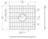 Modern Splash Stainless Steel Double Bowl Kitchen Sink Wire Grid Pack (Set of 2)