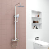 Modern Splash Chrome Thermostatic Shower Mixer-H-09B