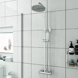 Modern Splash Steel Thermostatic Shower Mixer-H-13C