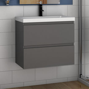 Modern Splash White Hung Vanity Units