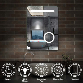 Modern Splash LED Mirror-BM-HD1102MV