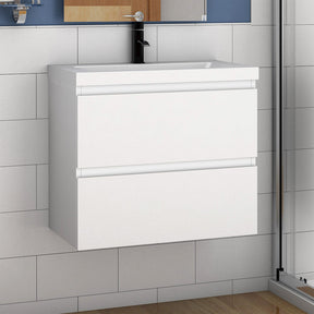 Modern Splash White Hung Vanity Units