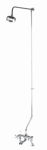 Modern Splash Chrome Rigid Riser Kit Shower Kit