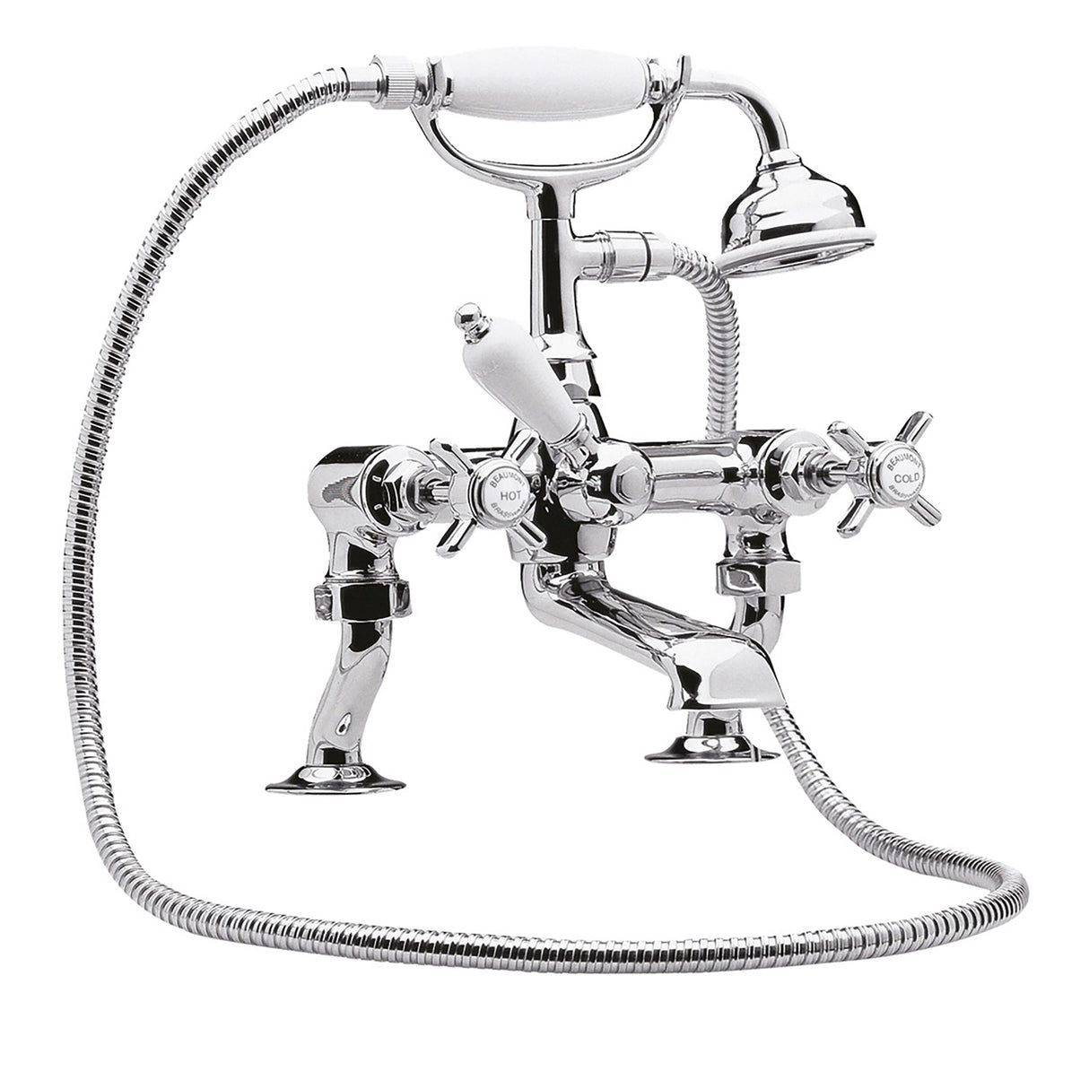 Modern Splash  Alderton Chrome 3/4" Cranked Bath Shower Mixer