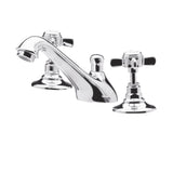 Modern Splash  Alderton 3 Tap Hole Chrome Basin Mixer With Pop up Waste