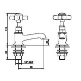 Modern Splash  Alderton Chrome Basin Mixer Basin Taps