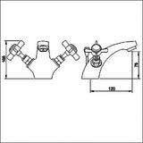 Modern Splash  Alderton Chrome Mono Basin Mixer With Pop up Waste