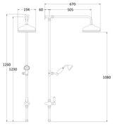 Chrome Dual Rigid Riser Kit