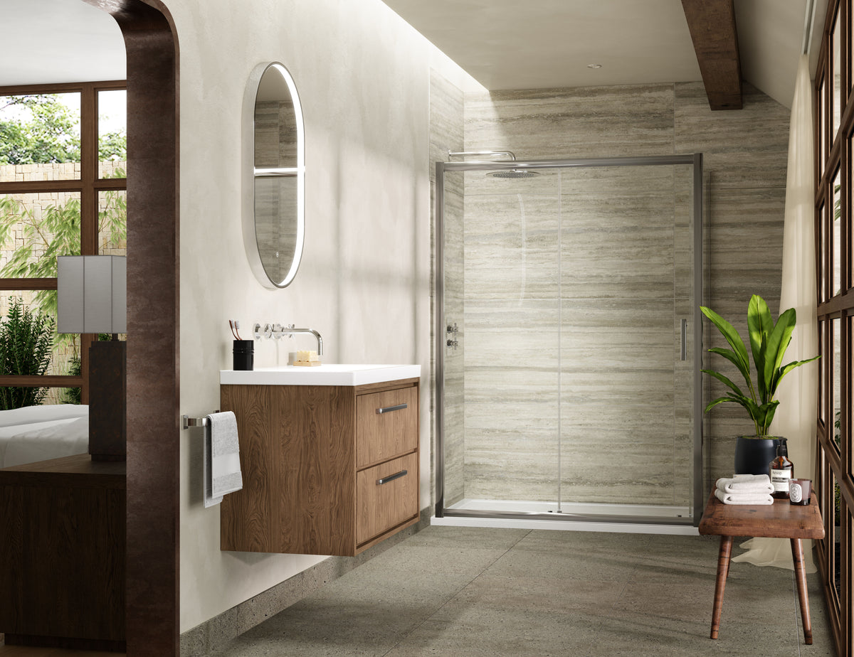 Modern Splash Pacific 800mm Chrome Side Panel