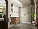 Modern Splash Pacific 800mm Chrome Side Panel
