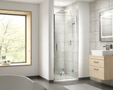Modern Splash Pacific 700mm Chrome Hinged Shower Door - Square T Shape Handle