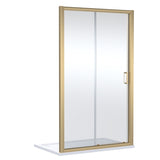 Modern Splash 1200mm Brushed Brass Sliding Shower Door