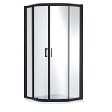 Modern Splash 1000mm Matt Black Quadrant Shower Enclosure