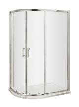 Modern Splash Pacific 800mm Chrome Offset Quadrant Shower Enclosure - Square T Shape Handle