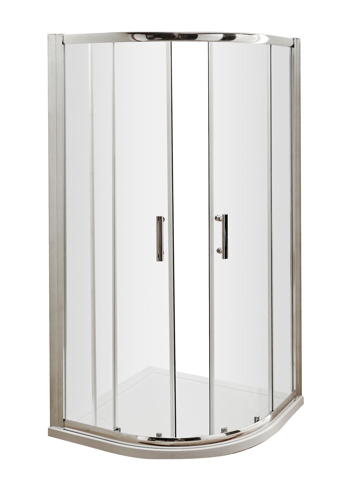 Modern Splash Pacific 800mm Chrome Quadrant Shower Enclosure - Square T Shape Handle