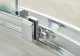 Modern Splash Pacific 800mm Chrome Quadrant Shower Enclosure - Square T Shape Handle