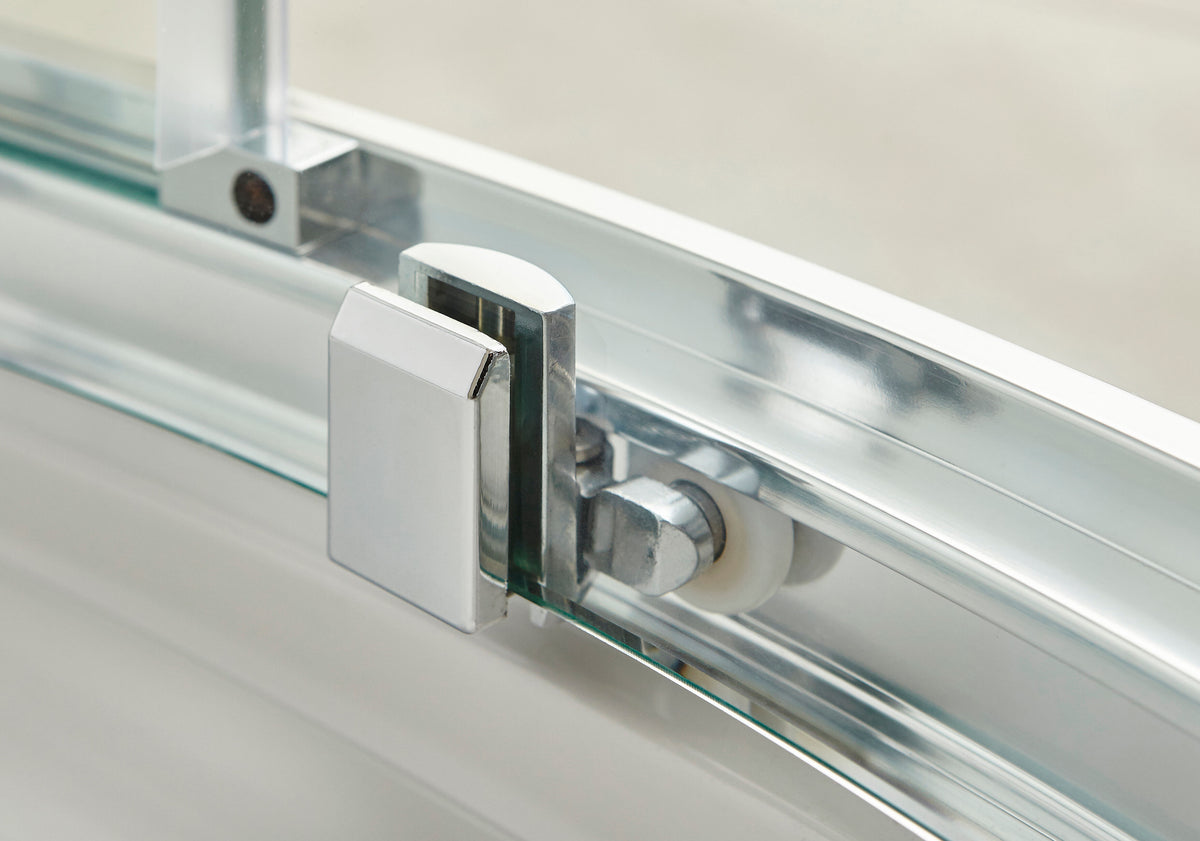 Modern Splash Pacific 800mm Chrome Quadrant Shower Enclosure - Square T Shape Handle