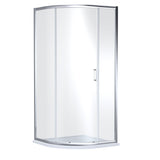 Modern Splash 900mm Chrome Single Entry Curved Shower Enclosure
