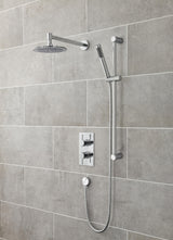Modern Splash Chrome Wall-Mounted Shower Arm