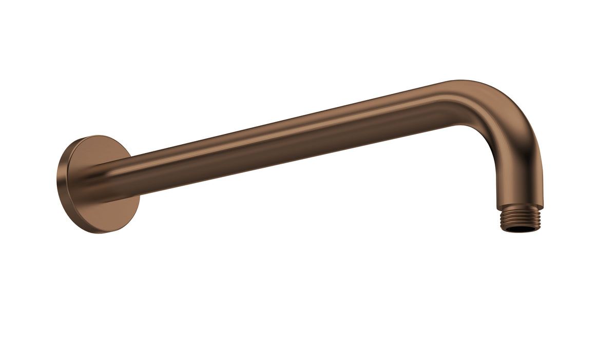 Modern Splash Brushed Bronze Wall-Mounted Shower Arm
