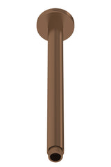 Modern Splash 300mm Round Brushed Bronze Ceiling-Mounted Shower Arm