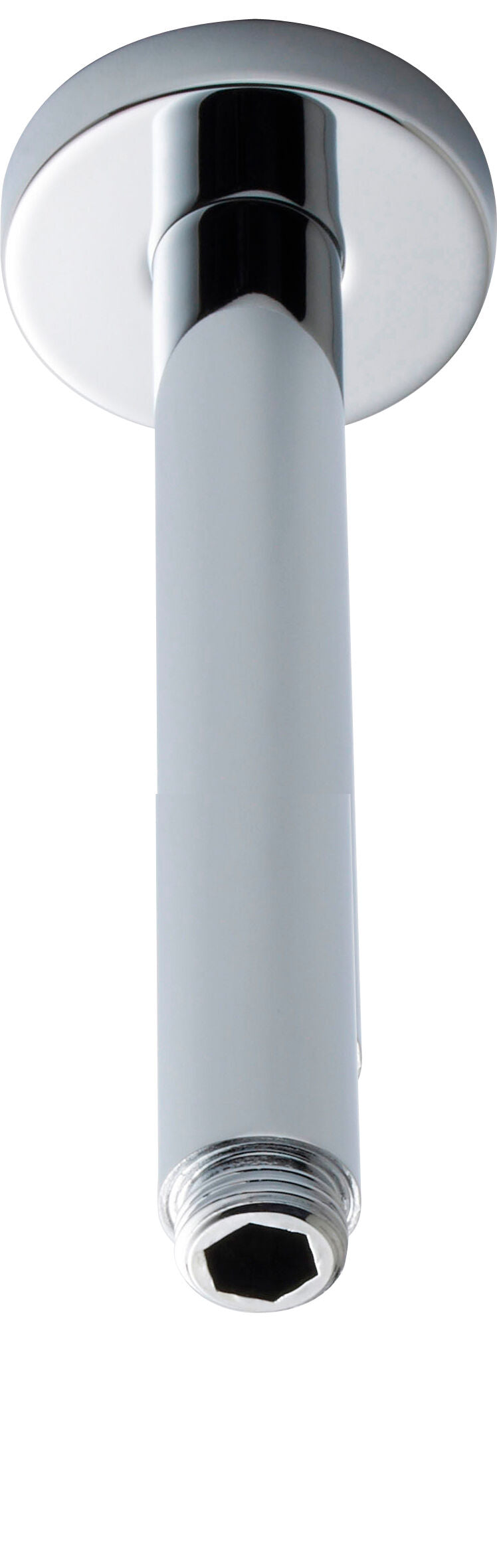 Chrome Ceiling-Mounted Shower Arm