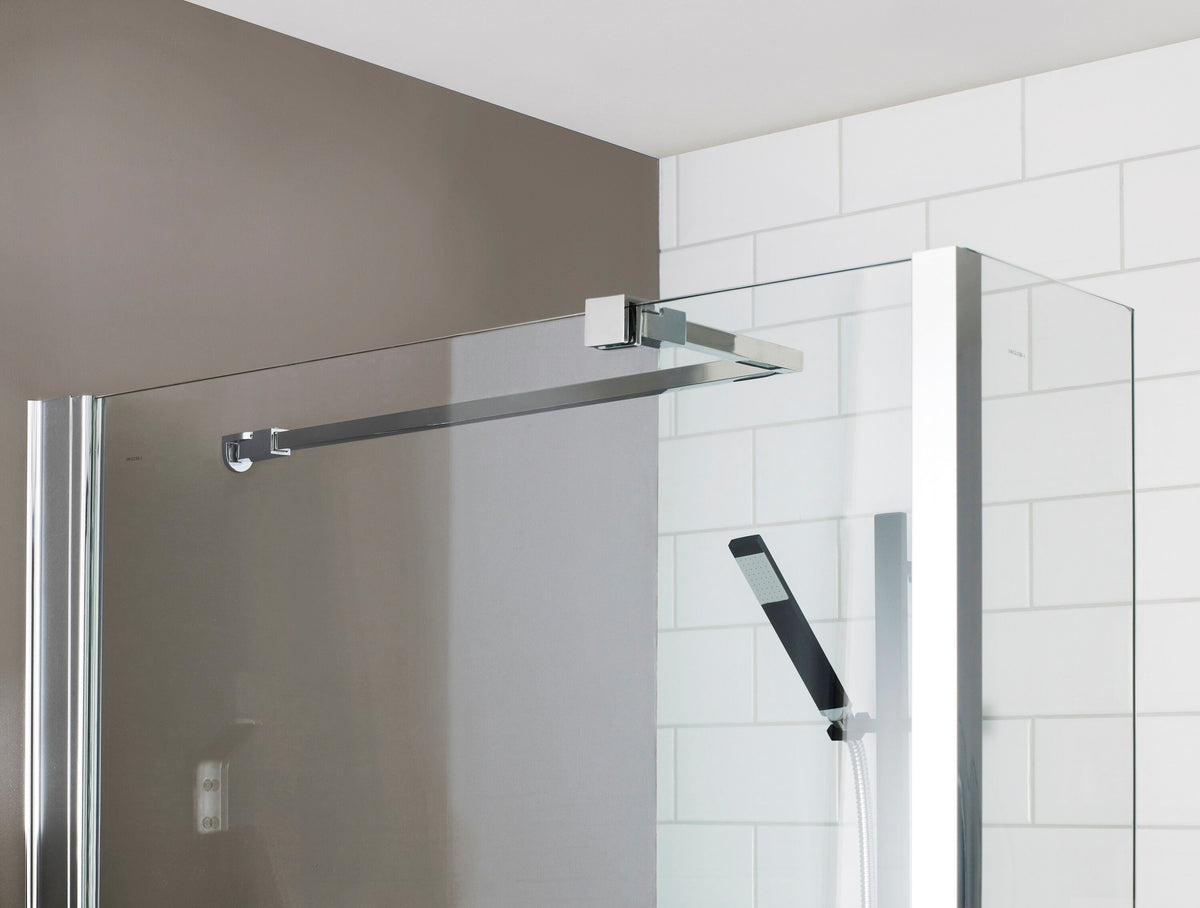 Modern Splash Chrome Wetroom Screen Support Arm