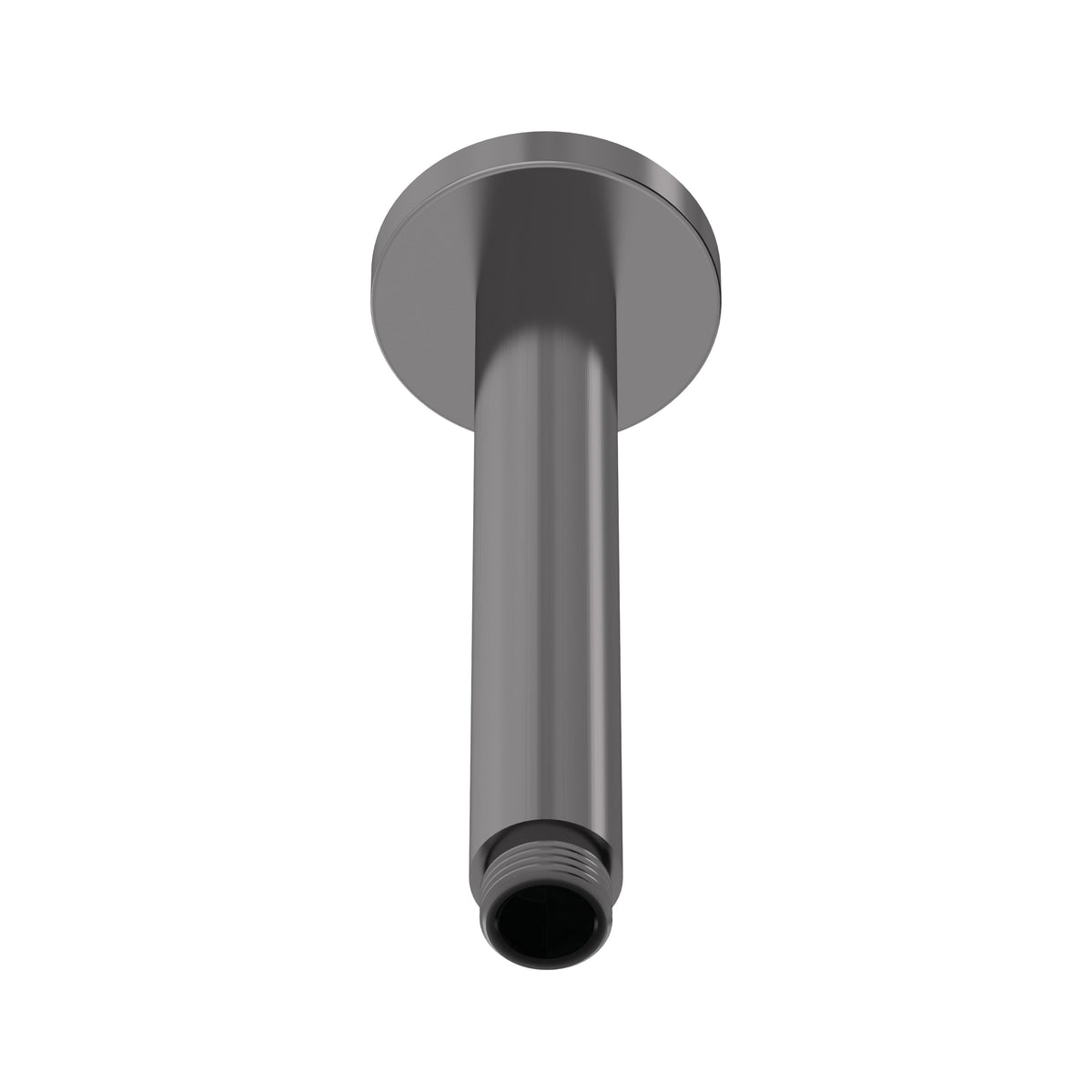 Modern Splash 150mm Round Brushed Pewter Ceiling-Mounted Shower Arm