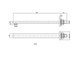 Brushed Brass Wall-Mounted Shower Arm