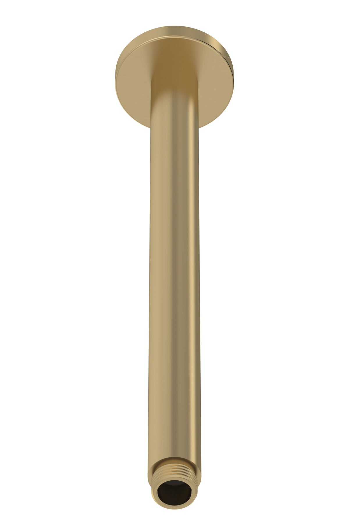 Brushed Brass Ceiling-Mounted Shower Arm
