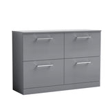 Modern Splash 1200mm Slate Grey 4 Drawer Floor Standing Vanity Unit With Co-ordinating Worktop