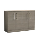 Modern Splash 1200mm Solace Oak2 Door Floor Standing Vanity Unit With Co-ordinating Worktop