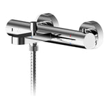 Modern Splash Chrome Wall Mounted Bath Shower Mixer