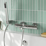 Modern Splash Chrome Wall Mounted Bath Shower Mixer