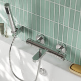 Modern Splash Chrome Wall Mounted Bath Shower Mixer