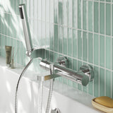 Modern Splash Chrome Wall Mounted Bath Shower Mixer