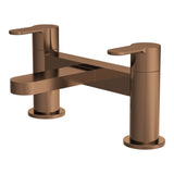 Modern Splash Brushed Bronze Bath Filler