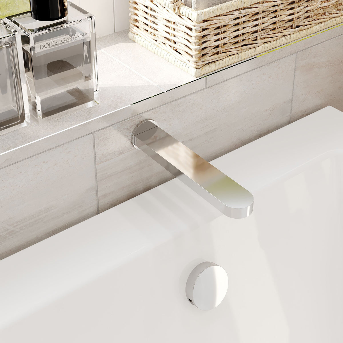 Modern Splash Chrome Bath Mixer