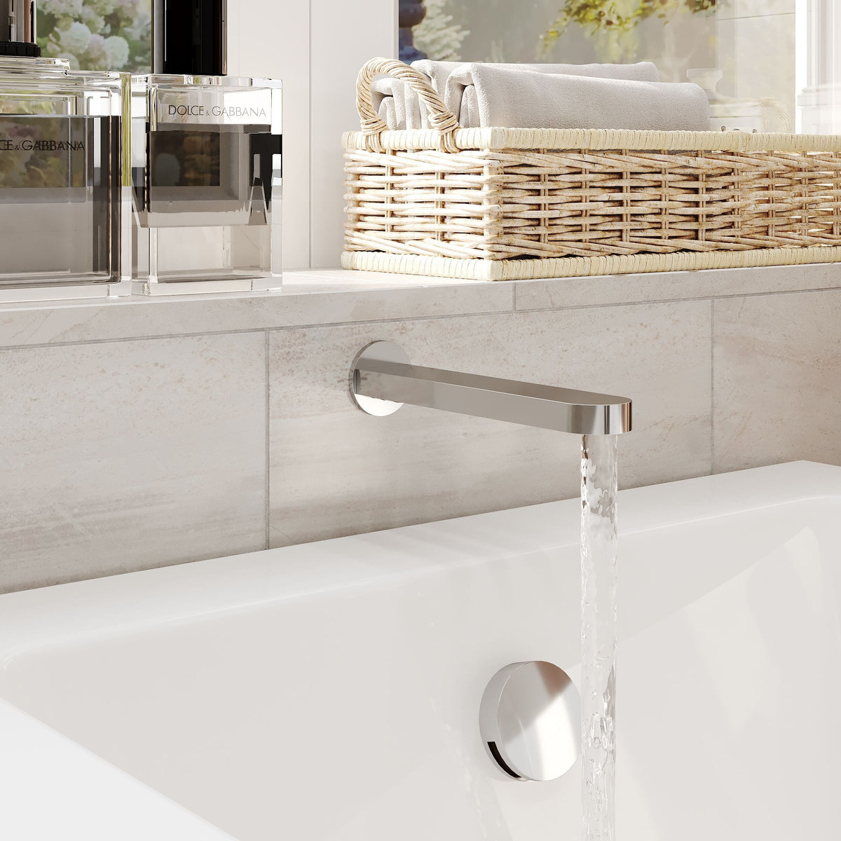 Modern Splash Chrome Bath Mixer