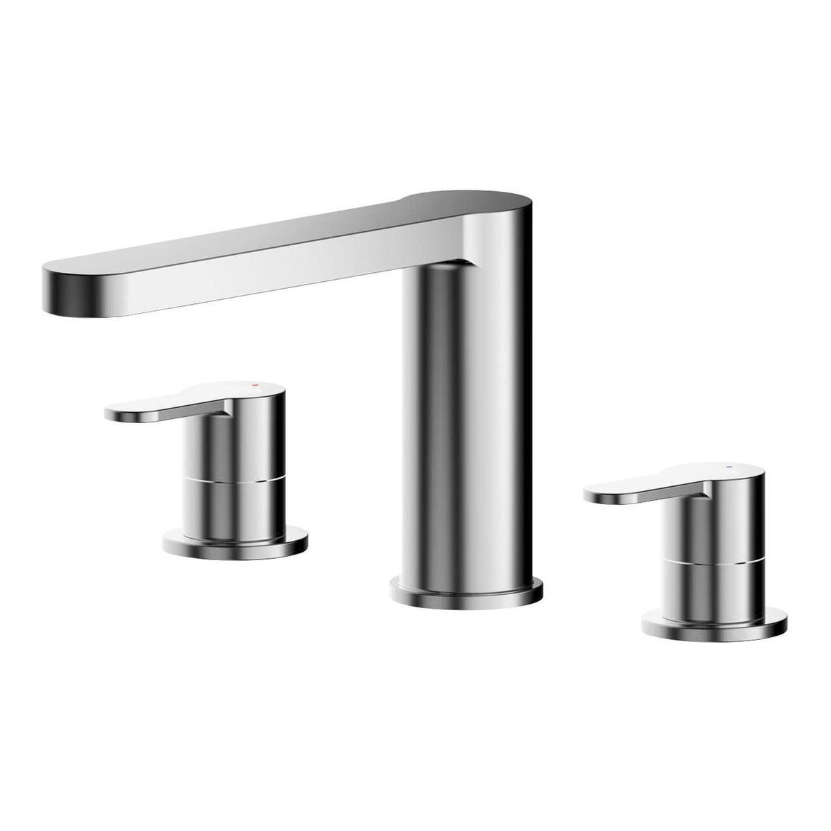 Modern Splash Chrome 3 Tap Hole Bath Filler Deck Mounted Bath Filler Tap Hole Bath