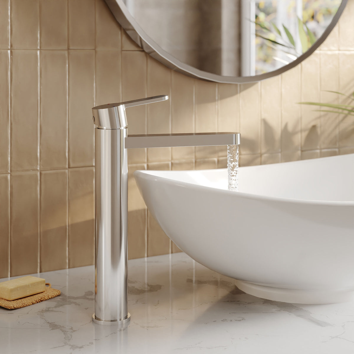Modern Splash Chrome Mono Basin Mixer