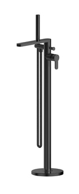 Modern Splash Matt Black Free Standing Bath Shower Mixer