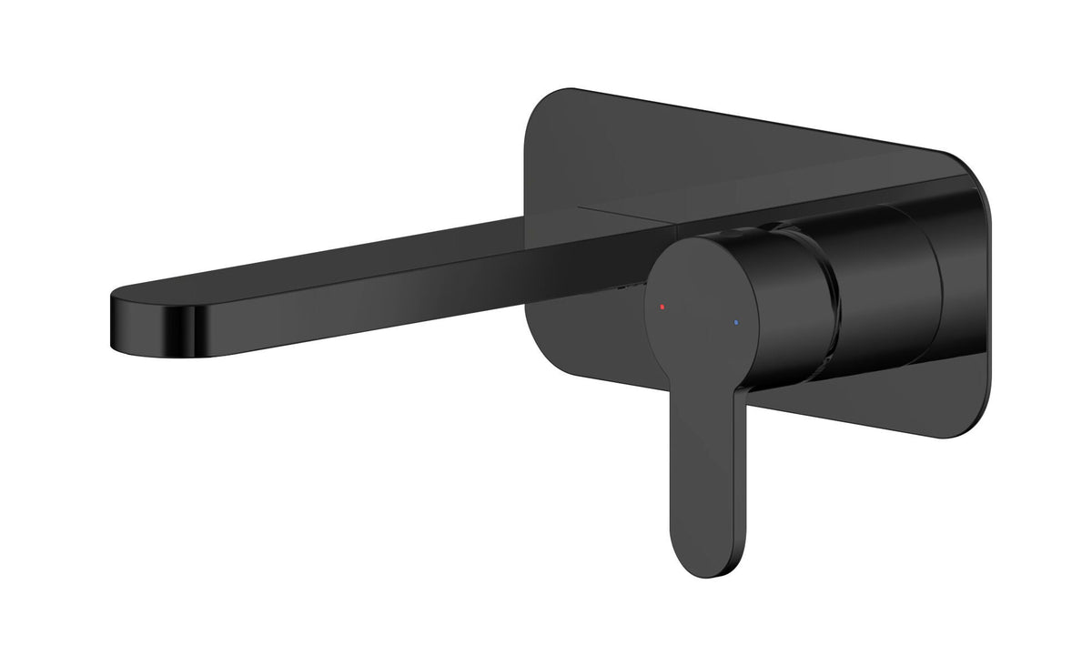 Modern Splash Matt Black 2 Tap Hole Basin Mixer