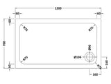 Shower Stone Tray Size