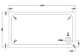 Shower Stone Tray Size