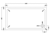 Shower Stone Tray Size