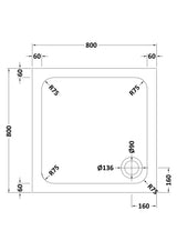 Shower Stone Tray Size