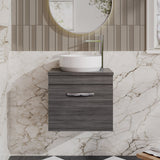 Modern Splash 500mm Wall Hung Vanity Unit With Co-ordinating Worktop